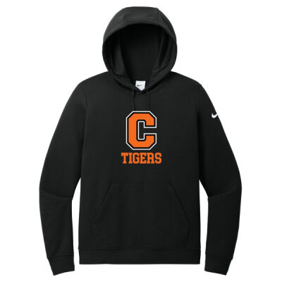 Cambridge Tigers - Women's Club Fleece Sleeve Swoosh Pullover Hoodie Thumbnail