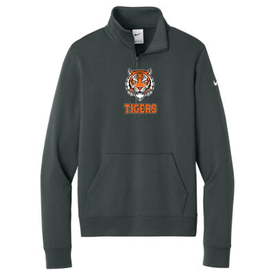 Tigers - Women's Club Fleece Sleeve Swoosh 1/2 Zip Thumbnail